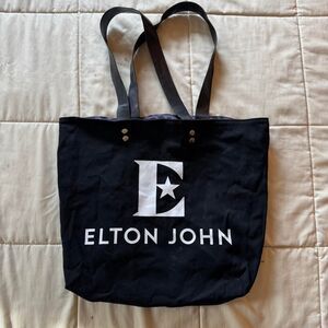 Elton John farewell tour reversible tote bag rare